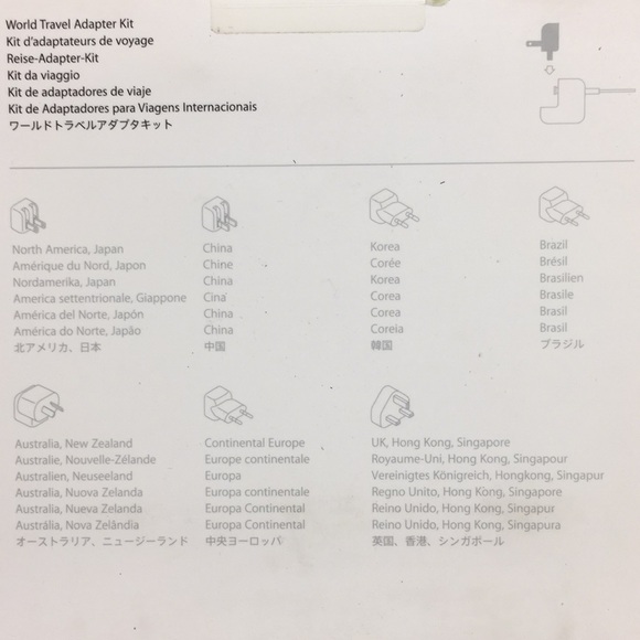 NWT Apple Travel Adapter Kit Set - Picture 2 of 2